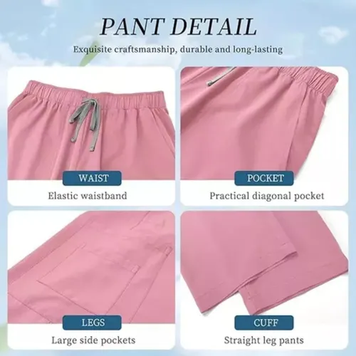 Pijama Quirúrgico Exfoliante, Uniforme Médico Antifluido Par
