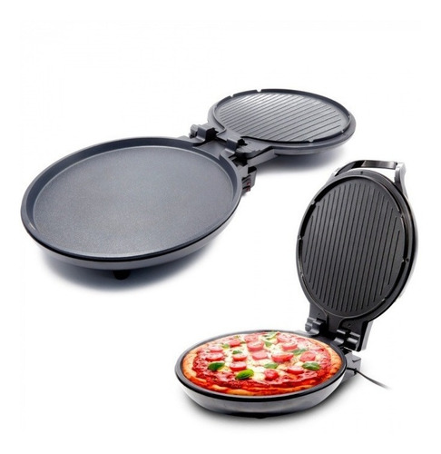 Imagen 2 de 5 de Pizza Maker Home Elements 1300w Antiadherente Crepera Planch