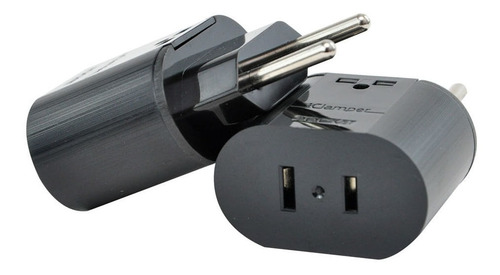Protetor Dps Iclamper Pocket X 2pn Adaptador Nema Preto 127/220v