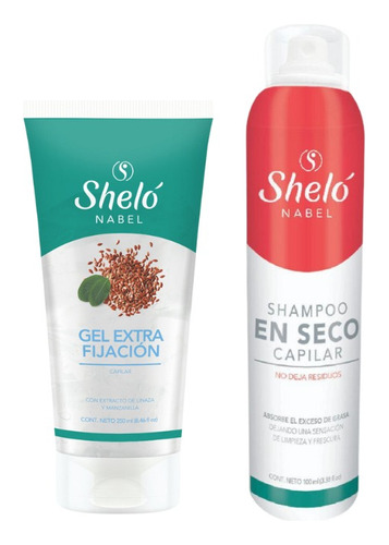 Gel Extra Fijación + Shampoo En Seco Shelo