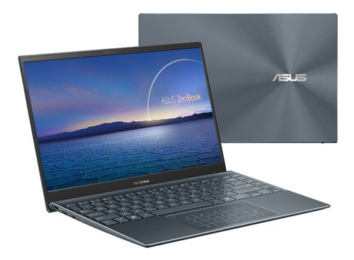 Imagen 6 de 10 de Notebook Asus ZenBook 14 UM425QA pine gray 14", AMD Ryzen 5 4500U 8GB de RAM 512GB SSD, AMD Radeon RX Vega 6 (Ryzen 4000/5000) 1920x1080px Windows 11 Home