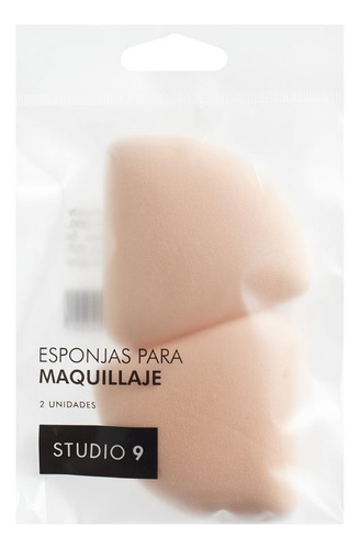 Esponja De Maquillaje Studio 9 Triangular X 2 Un