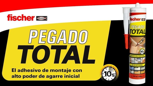 Imagen 4 de 8 de Pegado Total Fischer 10 Seg Multimaterial Adh Montaje 310ml