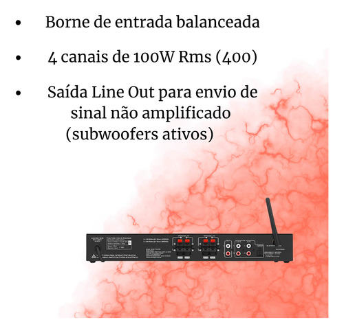 Kit Som Ambiente Receiver Ths 6000 6 Caixas Som Jbl 5 Pol