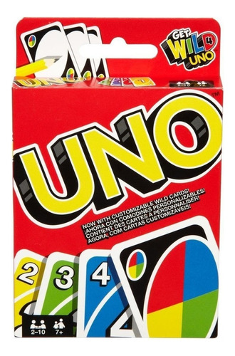 Juego De Cartas Uno Clásico Mattel W2085