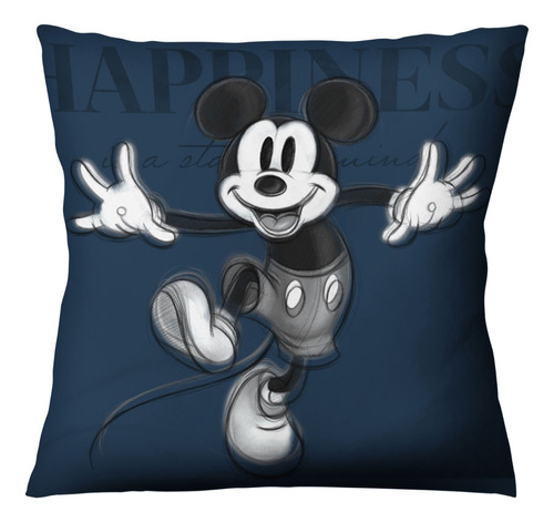 Cojín Mickey & Minnie Disney 100 Color Azul marino