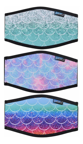 Blucell 2pcs Ocean Pattern Estuche Neopreno Para Mascara