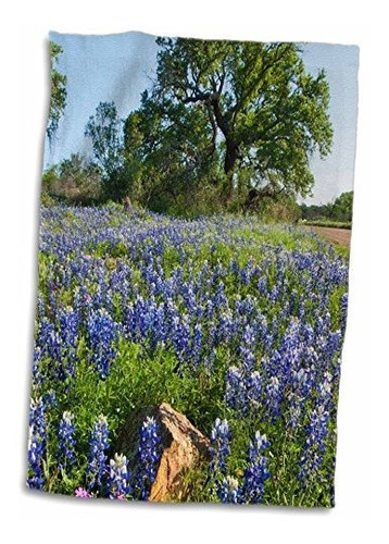 Toalla 3d Flores Bluebonnet Texas - Larry Ditto