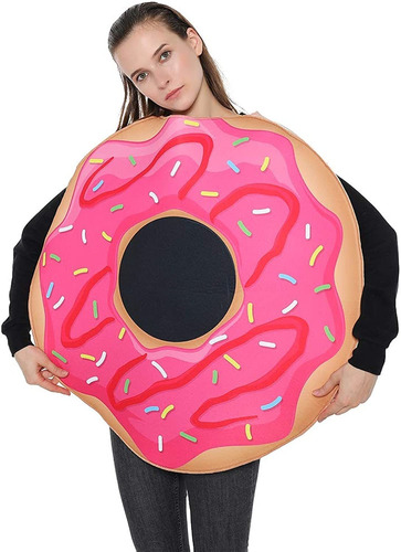 Eraspooky Disfraz De Donut Para Fiesta Familiar, Adulto Y Ni
