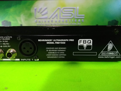 Imagem 8 de 9 de Equalizador Behringer Fbq 1502 15 Bandas