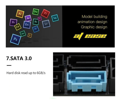 Imagem 6 de 8 de Kit Intel Core I5 2500 3.3 Ghz + Placa H61 1155 + 8 Gb 1600