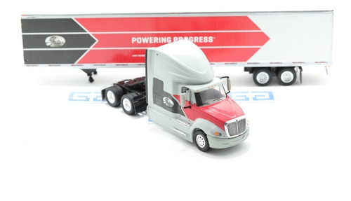 Imagen 1 de 6 de Trailer Prostar Y Caja Seca Escala 1:53 Tonkin Tk-55