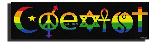 Coexist New Car Magnet Bumper Decal Etiqueta Magnética...