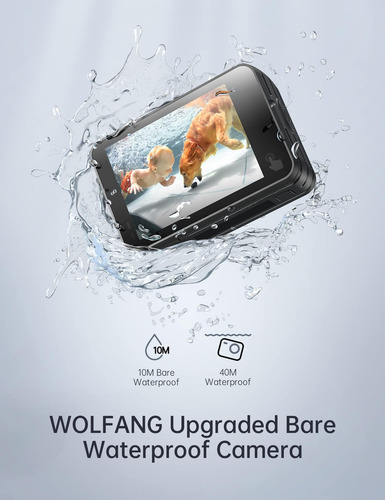 Cámara De Acción Wolfang Ga420 4k 60 Fps 24 Mp Wifi Impermea