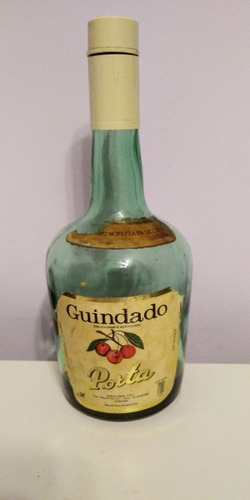 Antigua Botella Vacia De Licor Guindado