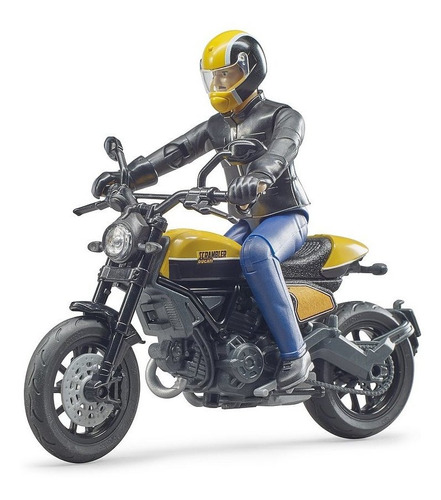 Bworld Scrambler Ducati Full Throttle With Driver Color Amarillo/negro