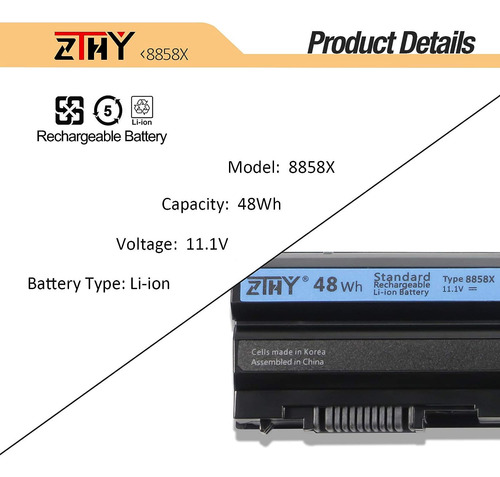 Zthy 48wh 8858x Reemplazo De La Batería De La Computadora Po