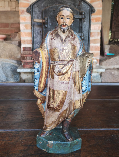 Antiga Imagem Sacra Barroca São José De Botas - R 10465 (Usado)