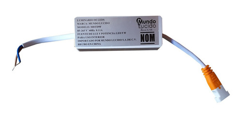 Plafon Led Cuadrado 9w Empotrable En Plafon O Bote 12cm