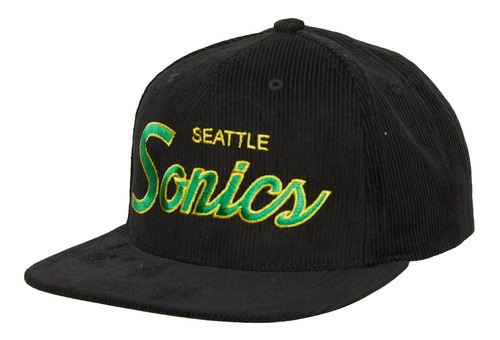 Gorra Mitchell And Ness Cord Script Seattle Supersonics