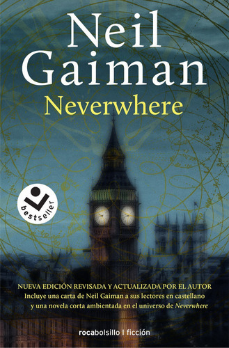 Neverwhere, De Gaiman, Neil. Editorial Roca Bolsillo, Tapa Blanda En Español