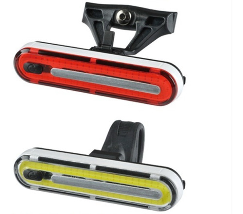 Kit 2 Luz Bici Led Potente Delantera Trasera Usb Recargable