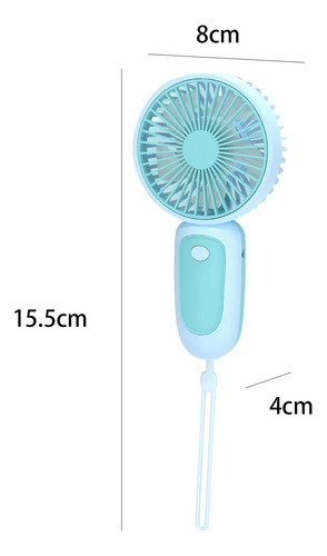 Regalo De Motor Sin Escobillas De Ventilador De Mano Azul