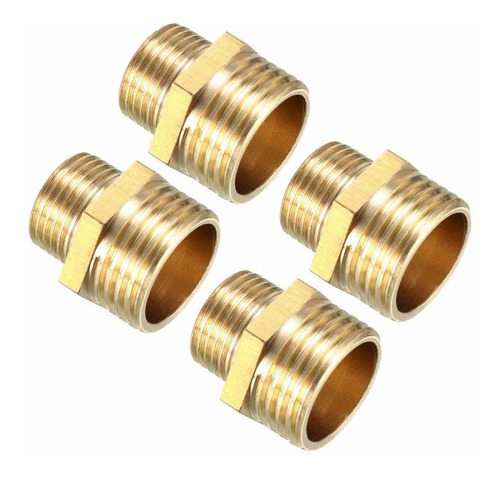  Brass Pipe Fitting Reducing Hex Nipple  Bsp Male X  Pt...