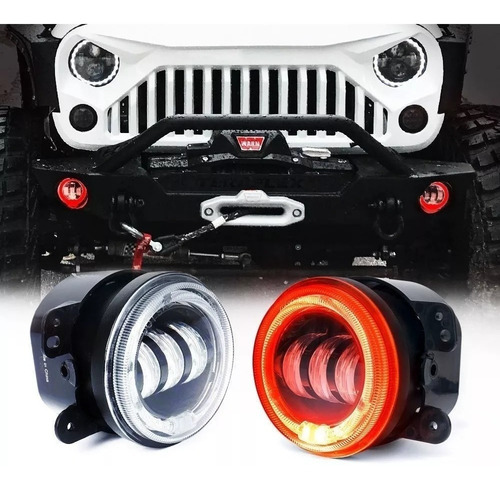 Faros Led Nieblas Aro Angel Rojo Para Journey 2008-2009