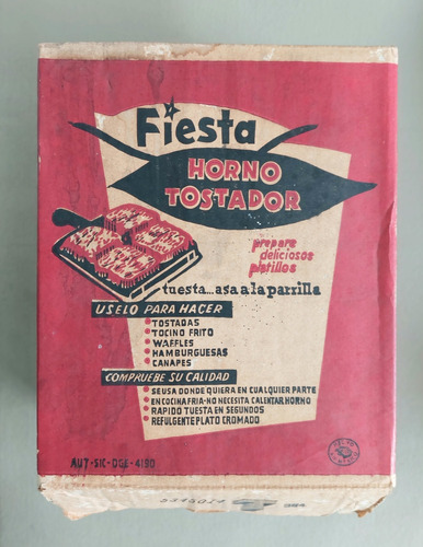 Caja Antigua De Horno Tostador. De Los 60s