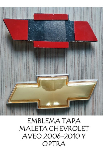 (ap13) Emblema Tapa Maleta Chevrolet Aveo 2006-2010 Y Optra
