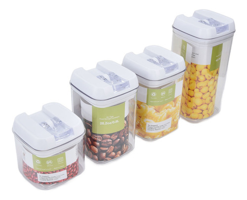 Caja De Almacenamiento De Cocina Multifuncional, 4 Unidades/