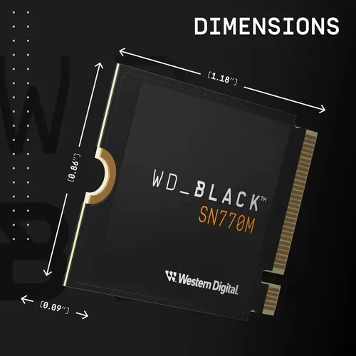 Ssd 1tb M.2 2230 Wd Black Sn770m Pcie 4.0 Nvme 5150mb/s | MercadoLivre