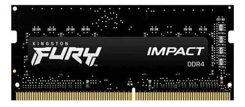 Memoria RAM Fury Impact gamer color negro 16GB 1 Kingston KF432S20IB/16