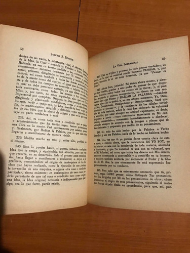 La Vida Impersonal Joseph Benner (Usado)