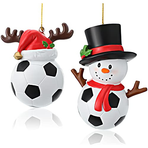 2 Piezas Sombrero De Navidad Adorno De Fútbol Muñeco ...