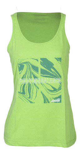 Musculosa Avia Algodón C/estampa Find Your Balance Mujer Ver