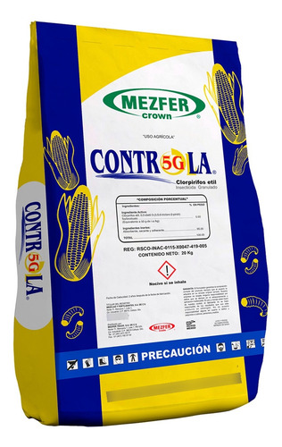 Controla 5g 20 Kg (clorpirifos Granulado) Contacto/ingestión