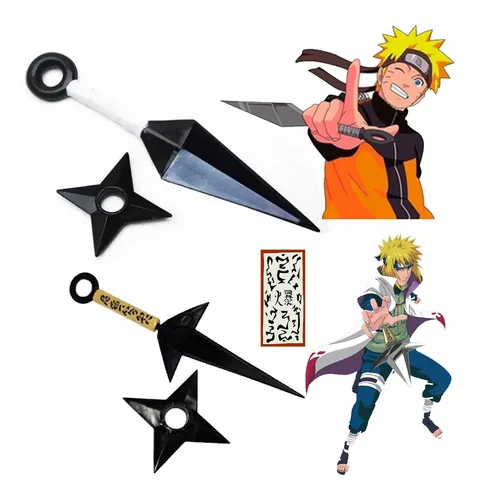 Kunai do Minato e Shuriken - Naruto - Loja Happy Nerd