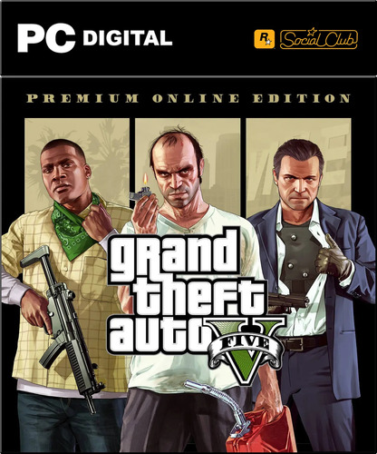 Gta 5 Grand Theft Auto V Pc + Premium Online Edition