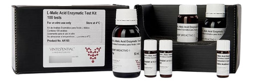 Análisis De Vino Kit Málico 100 Pruebas Vintessentials