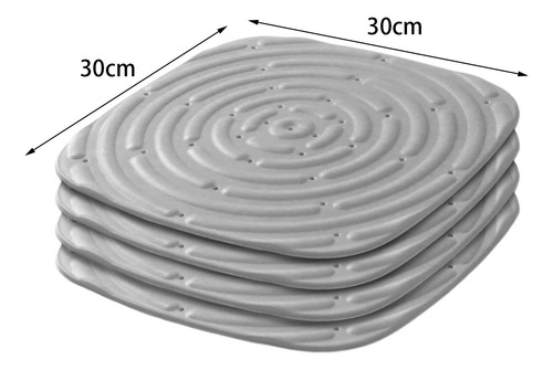 Almohadillas Para Caja De Nido De Pollo De 4 Piezas, Gris