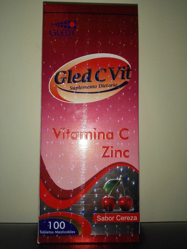 Vitamina C Zinc 100 Tabletas Masticables  Gled Pharma