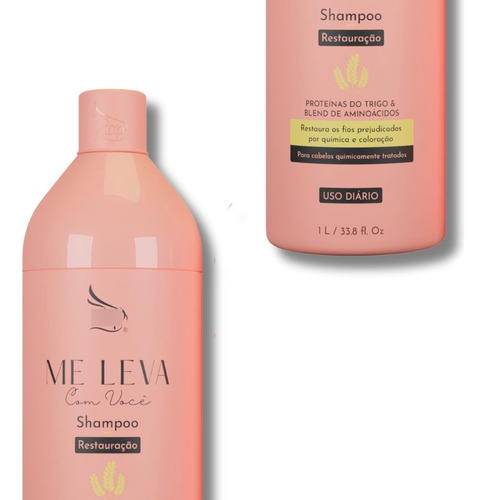 Zap 4 Unid 1l Shampoo E Condicionador Proteínas Do Trigo