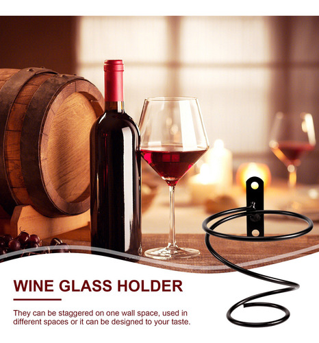 .. Pacote De 6 Prateleiras De Vinho Montadas Na Parede -