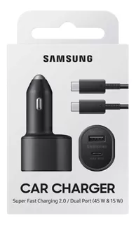 Cargador Dual Carro Samsung 45w Galaxy A72 A52 A32 Original