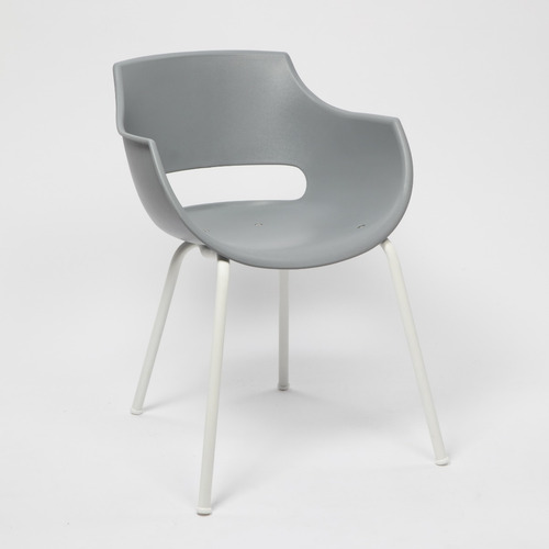 Imagen 2 de 6 de Silla De Comedor Diseño Frida Base Blanca | Contado
