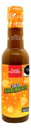 Caja Con 12pz De Salsa Habanera 190ml Fresh Harvest