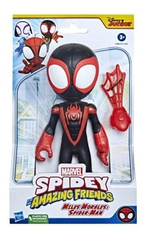 Boneco Homem Aranha Spidey Amazing Friend Miles Morales Spin