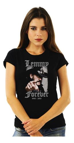 Polera Mujer Motorhead Lemmy Forever Metal Impresión Directa
